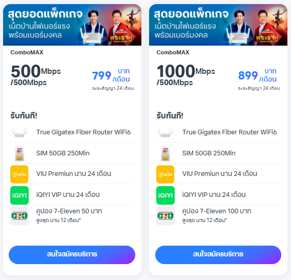 แพ็กเกจ TrueOnline ComboMAX ใช้งานได้ทั้งในบ้านและนอกบ้าน
